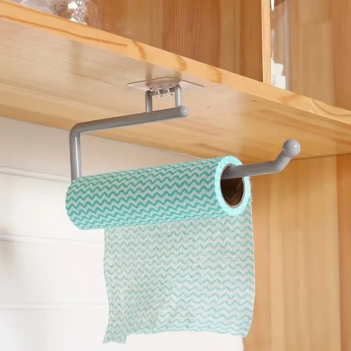 Porte-serviettes en papier de cuisine sans poinçon, porte-rouleau de papier toilette, porte-serviettes mural, accessoires de cuisine et de salle de bains