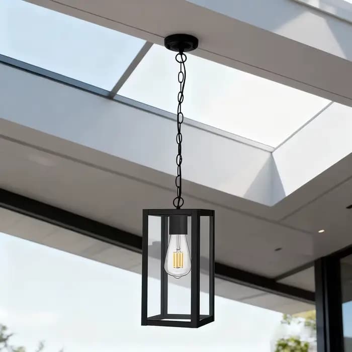 Lampes suspendues imperméables extérieures simples modernes pour cour pavillon couloir couloir maison éclairage éclairage de jardin