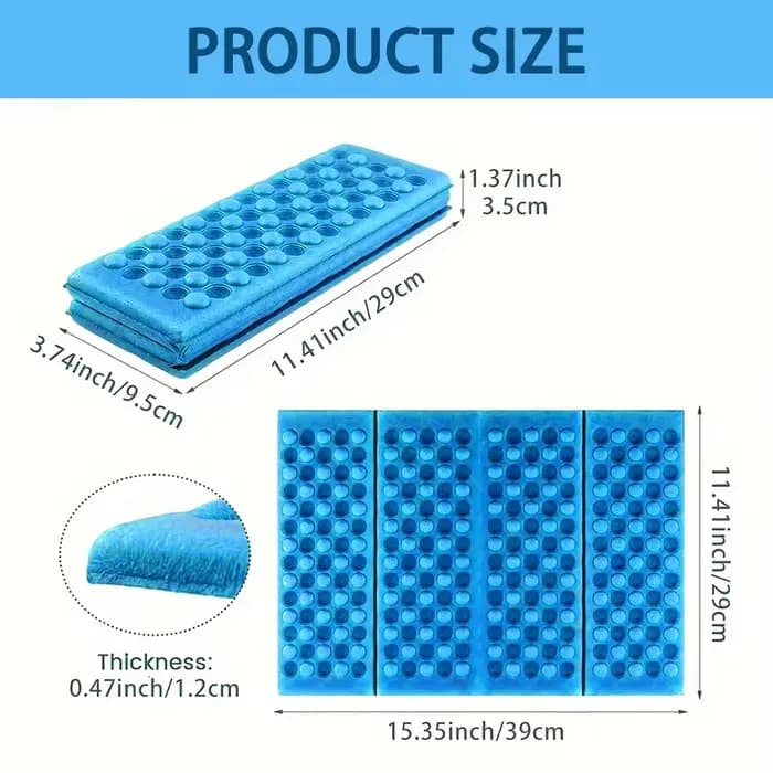 Tapis de Massage en nid d'abeille, coussin XPE à 6 plis, randonnée en plein air, Camping, parc d'entraînement, oreiller pliable, pique-nique assis, coussin résistant à l'humidité