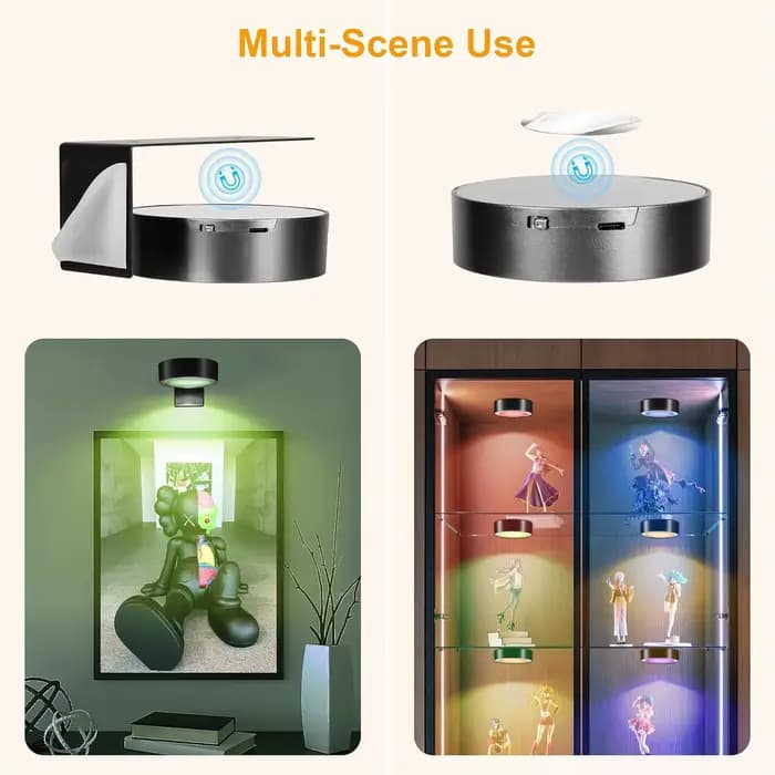 LED mur photo lumières 13 couleurs RGB Dimmable peinture Art affichage lumières magnétique décor ambiant projecteur (alimenté par batterie)