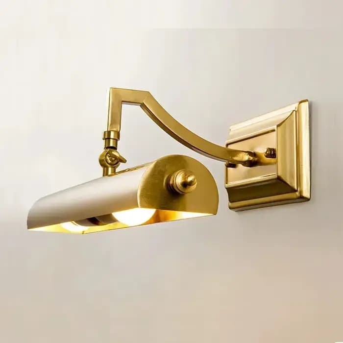 Lampe murale LED dorée, style rétro, pour salle de bain, miroir de maquillage, chevet, peinture antique