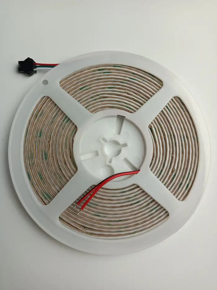 Bande lumineuse LED RGB 2812b, 5mm, DC 5V, 12V, flexible, diode, décor, écran TV, rétro-éclairage, pixel