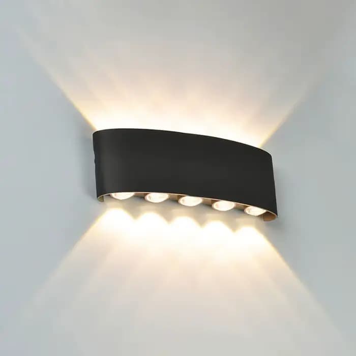 Applique murale LED haut et bas, imperméable, éclairage intérieur et extérieur, pour chambre à coucher, salon, couloir