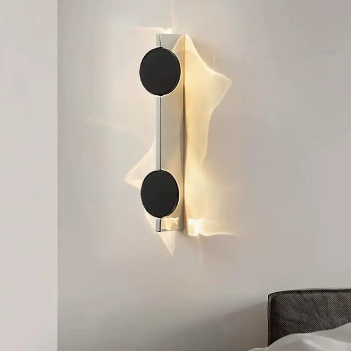 Applique murale LED moderne rotative en acier inoxydable pour chambre à coucher, salon, entrée et salle de bain occasions spéciales