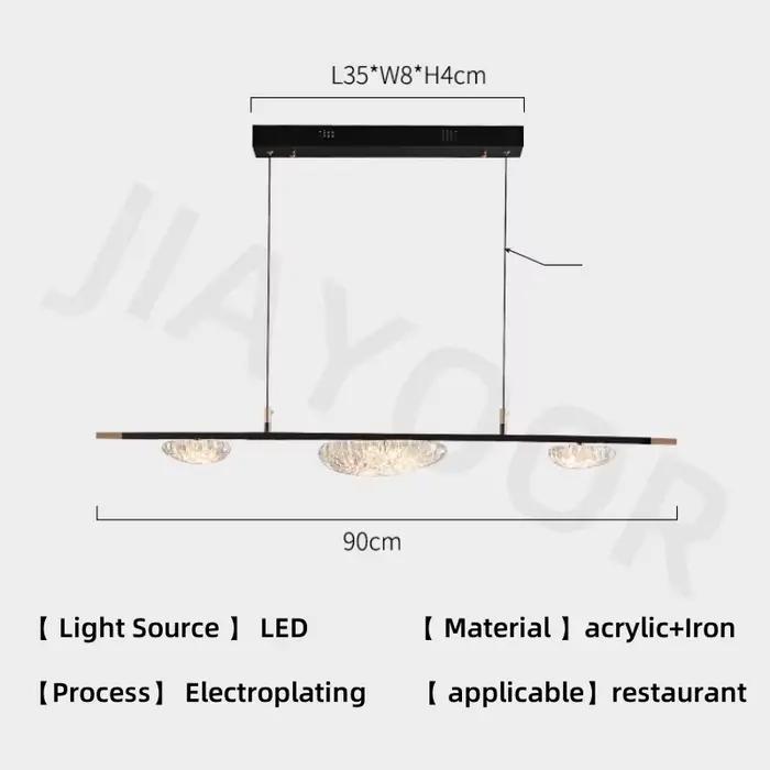 Lampe suspendue de luxe pour restaurant, design créatif, moderne et minimaliste, table à manger, com
