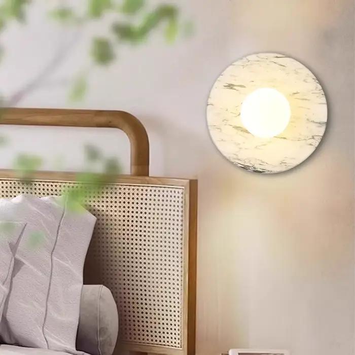 Lampe murale Led créative en marbre nordique pour salon chambre à coucher entrée étude luminaires d'intérieur modernes élégants pour décoration de maison