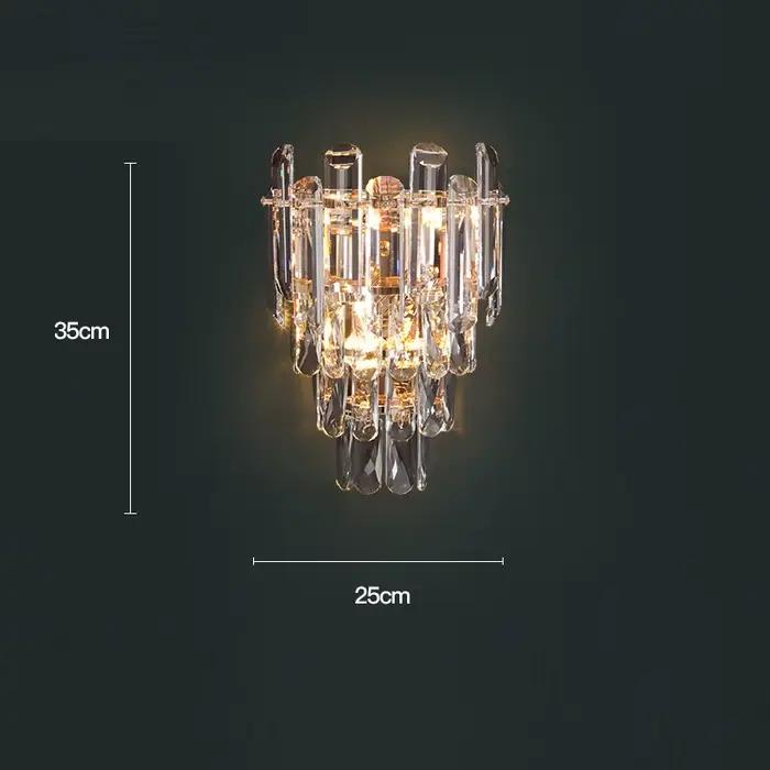 Lustre en cristal de luxe Lustre ovale moderne or longue lampe suspendue pour salle à manger plafond
