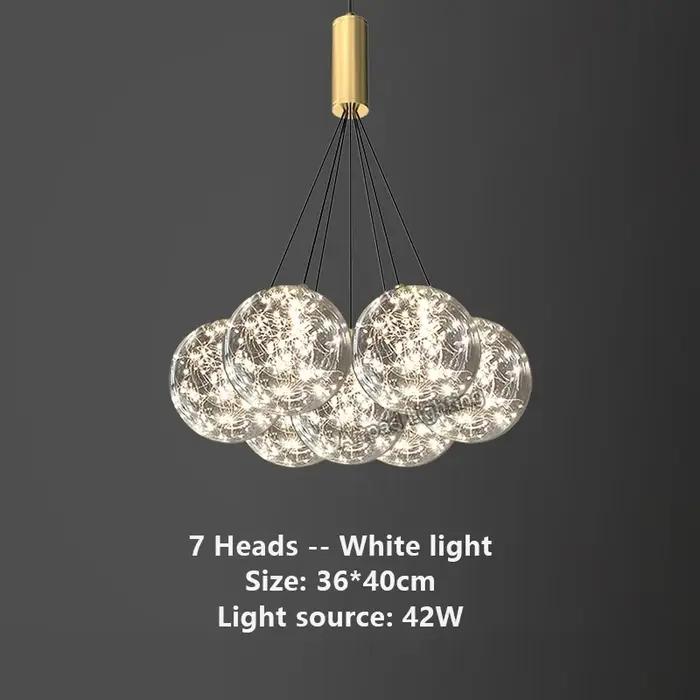 Plafonnier LED en forme de boule de verre nordique, design moderne, éclairage d'intérieur, luminaire