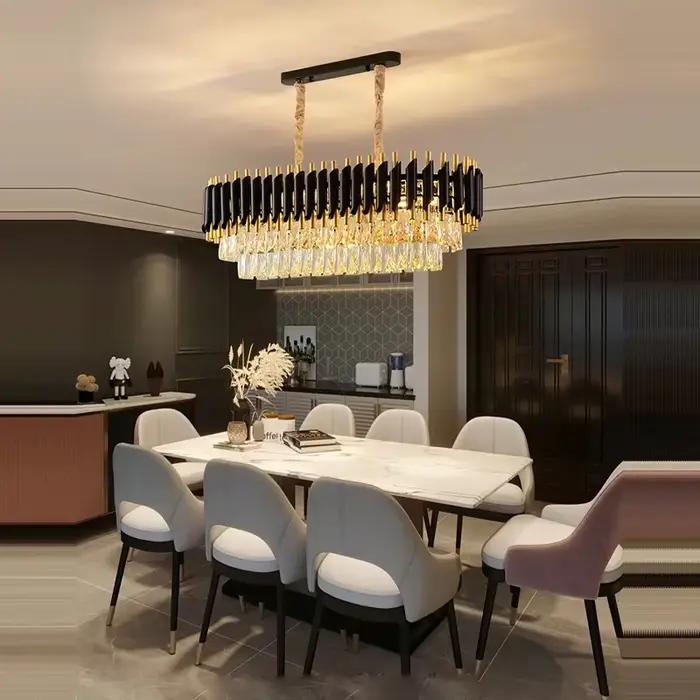 Lustre en cristal moderne pour salon chambre à coucher salle à manger restaurant lumineux élégant occaions spéciales