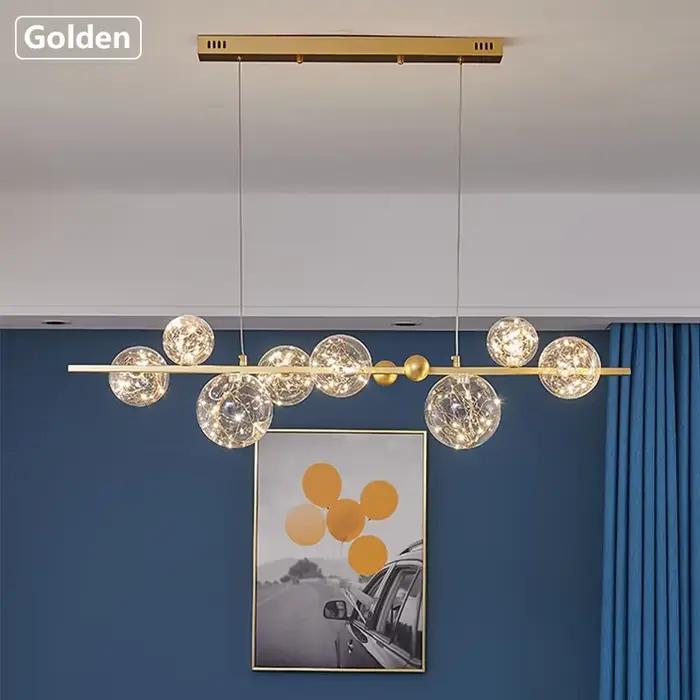 Plafonnier LED circulaire en verre transparent pour chambre à coucher salon salle à manger ou cuisine moderne romantique