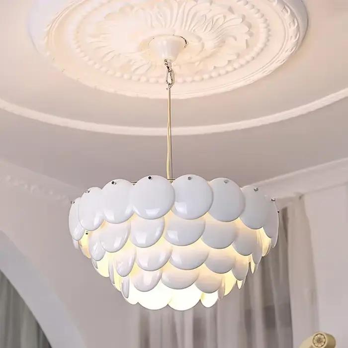 Lampe en céramique blanche design danois moderniste pour chambre à coucher salon et décoration d'intérieur élégante à offrir occasions spéciales