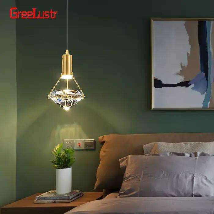 Lustre suspendu LED en cristal GreeLustr lampe suspendue pour salon chambre et hall d'hôtel style art deco élégant à offrir pour intérieurs luxueux
