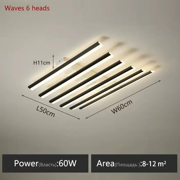 Lampes de salon modernes, luminaires de plafond, décoration intérieure pour la maison, lampes LED po