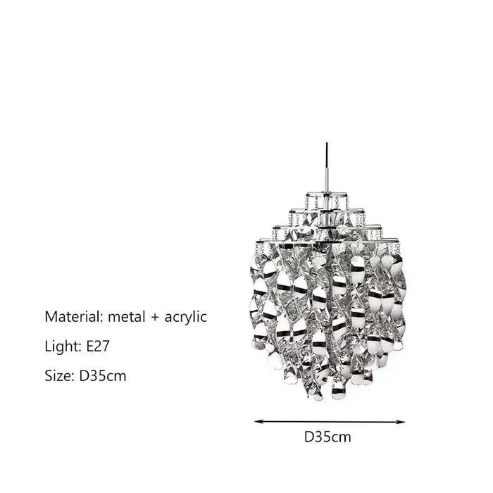 Lustre en spirale nordique pour salon, salle à manger, chambre à coucher, lampe suspendue pour resta