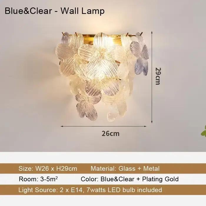 Lustre en verre de cristal de couleur française, lampe de luxe rose pour salon, lampes suspendues en