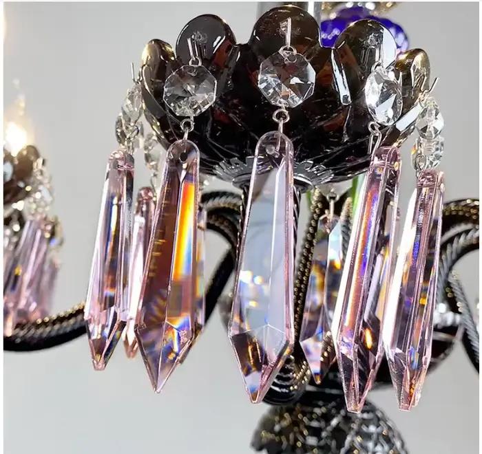 Lustre en cristal de luxe moderne pour décoration et éclairage de salons, salles à manger et chambres à coucher