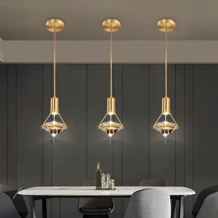 Lustre suspendu LED en cristal GreeLustr lampe suspendue pour salon chambre et hall d'hôtel style art deco élégant à offrir pour intérieurs luxueux