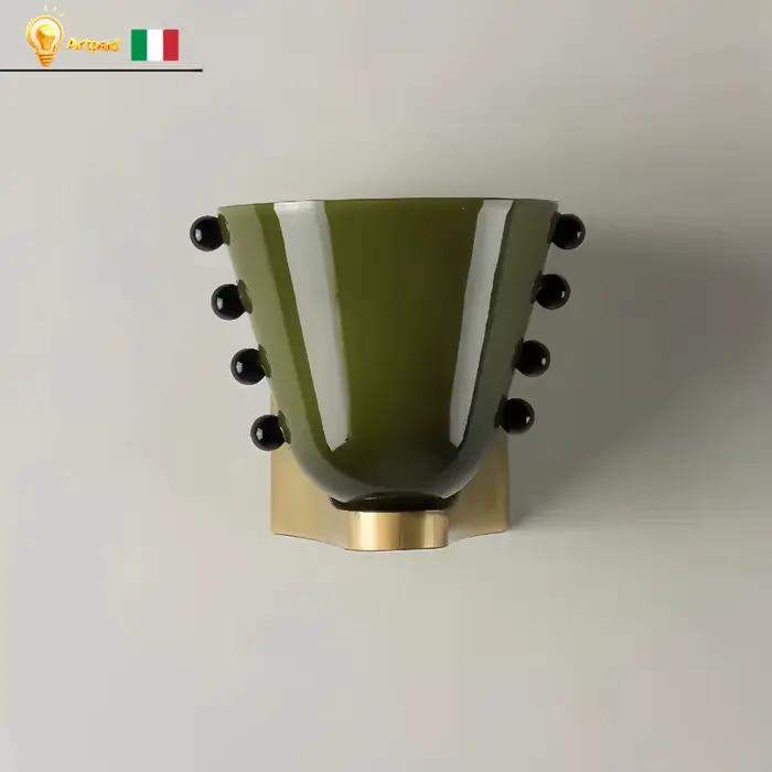Applique murale LED vintage française en verre et métal, luminaire GEMMA de style moderne pour salon