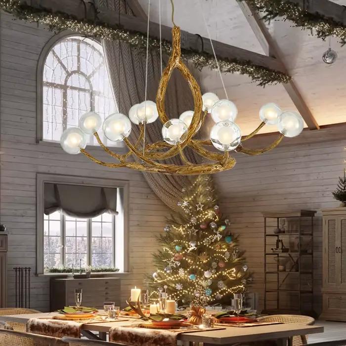 Lustre LED Moderne Minimaliste Branche Arbre Élégant Design Art Déco pour Maison Hôtel Café Restaurant Occasions Spéciales