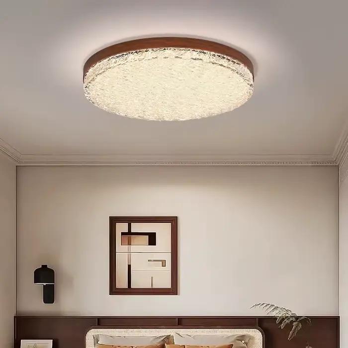 Luminaires de plafond de luxe effet glace craquelée pour salon éclairage de chambre italien haute technologie protection oculaire installation facile matériau métal pour diverses pièces maison
