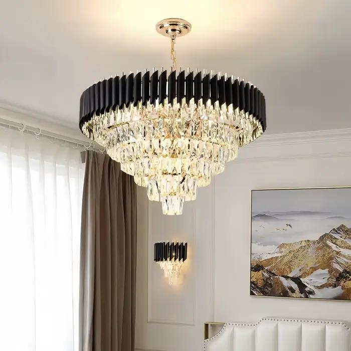 Lustre en cristal moderne pour salon chambre à coucher salle à manger restaurant lumineux élégant occaions spéciales