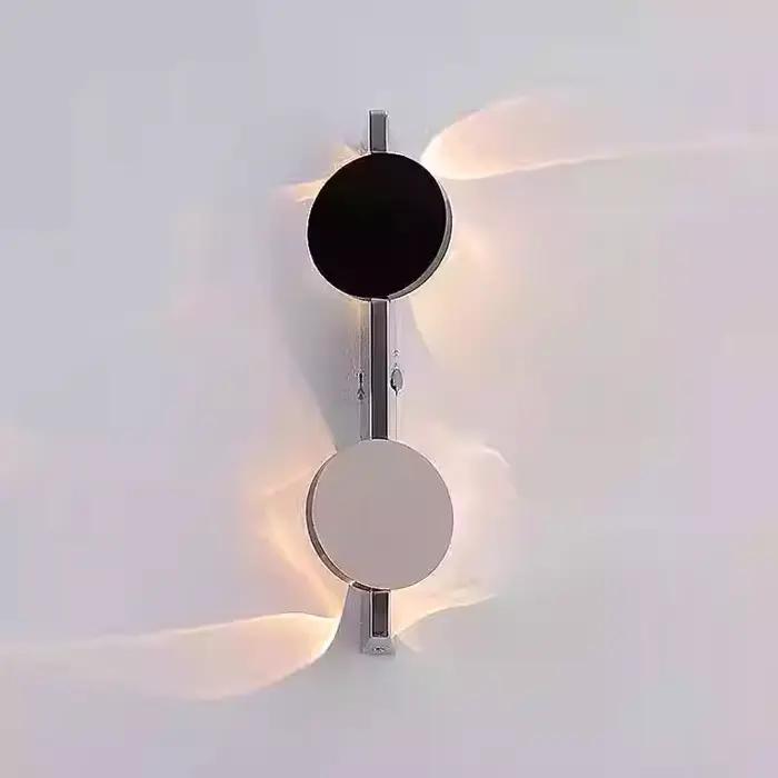 Applique murale en acier inoxydable moderne pour chambre à coucher, cuisine, salle de bain, entrée, étude, éclairage quotidien avec lumière chaude 3000K