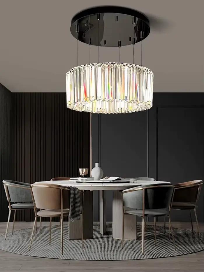Lampe suspendue moderne de designer italien en cristal forgé pour salon et salle à manger occassions spéciales