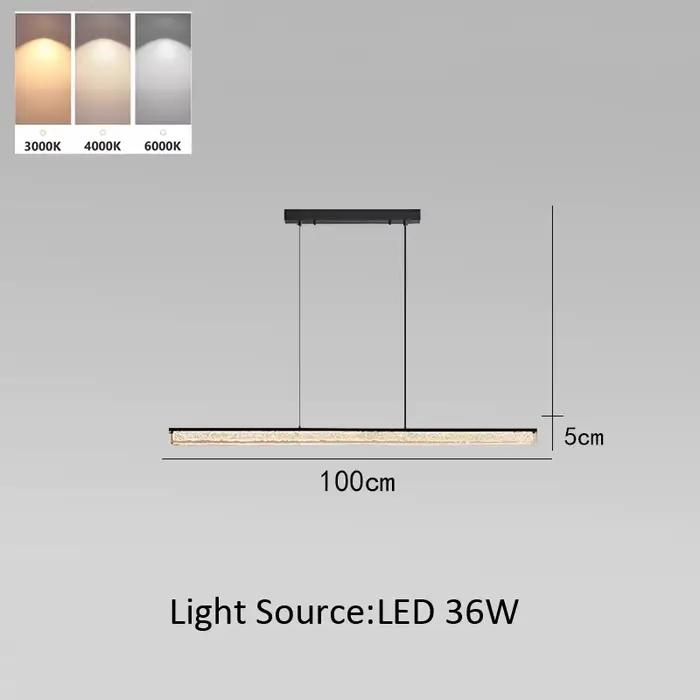 Lampe suspendue linéaire minimaliste italienne, design moderne, longue bande lumineuse haut de gamme