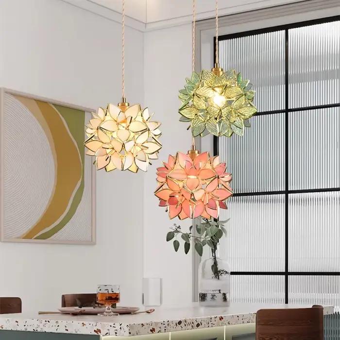 Lampe suspendue en cuivre style coréen élégante pour chambre à coucher salon cuisine occassions spéciales