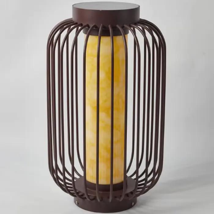 Luminaire étanche Wabi Sabi art déco pour extérieur, ambiance douce et chaleur, balcon, cage à oiseaux, jardin, villa, sol, lumière d'ambiance LED