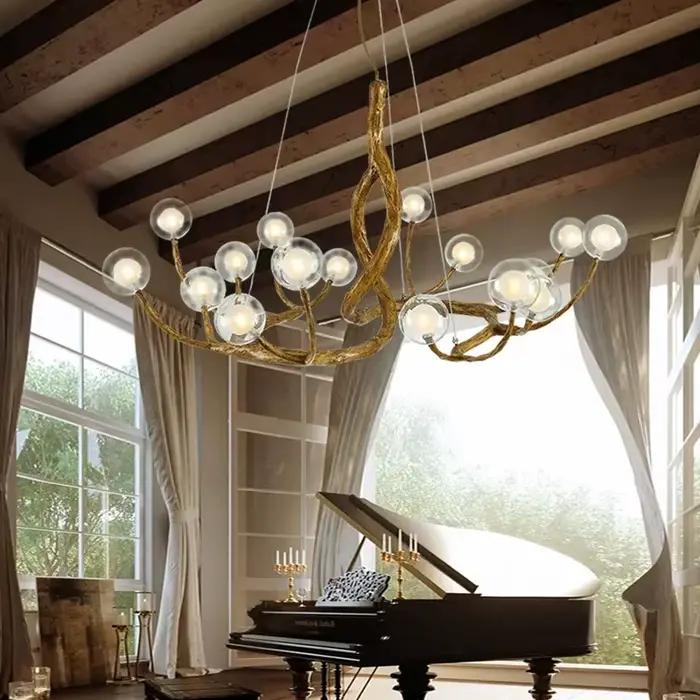 Lustre LED Moderne Minimaliste Branche Arbre Élégant Design Art Déco pour Maison Hôtel Café Restaurant Occasions Spéciales