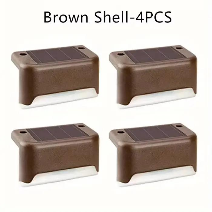 Lampes solaires LED pour extérieur, lampe de jardin, lampe de terrasse, lampe solaire pour escaliers