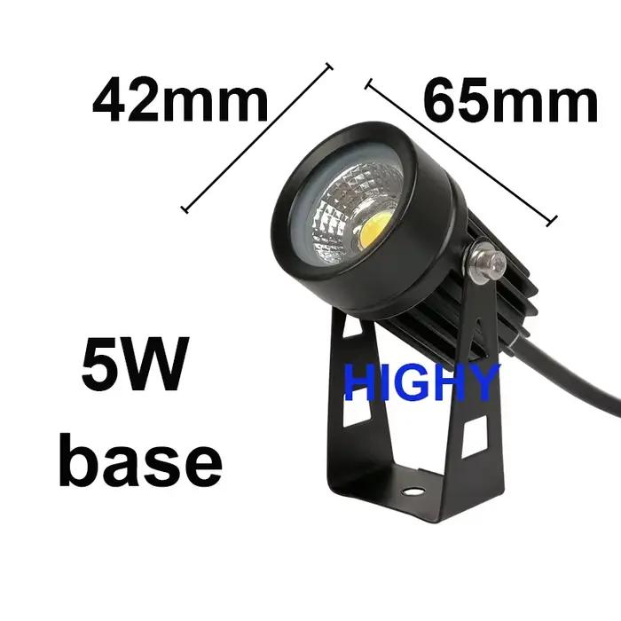Lampe LED imperméable conforme à la norme IP65, éclairage d'extérieur, luminaire décoratif de paysag