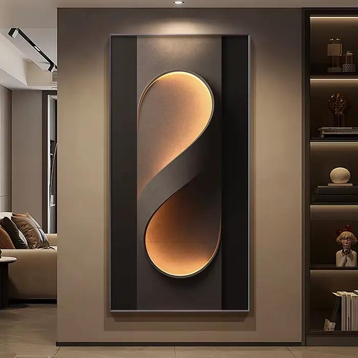 Lampe de mur LED de luxe peinte en cristal moderne pour éclairer salon chambre et pièces d'accueil occassions spéciales