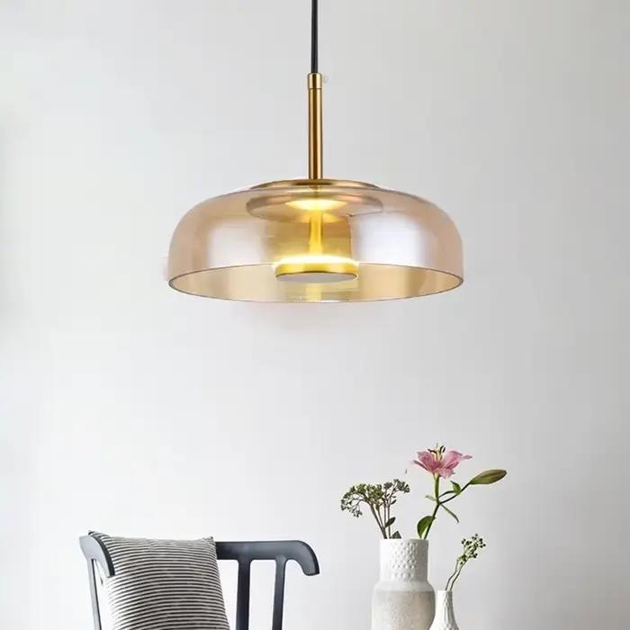 Lampe suspendue LED design moderne pour salon, chambre à coucher, bureau, hall d'hôtel, idéale pour éclairage de décoration et ambiance sophistiquée