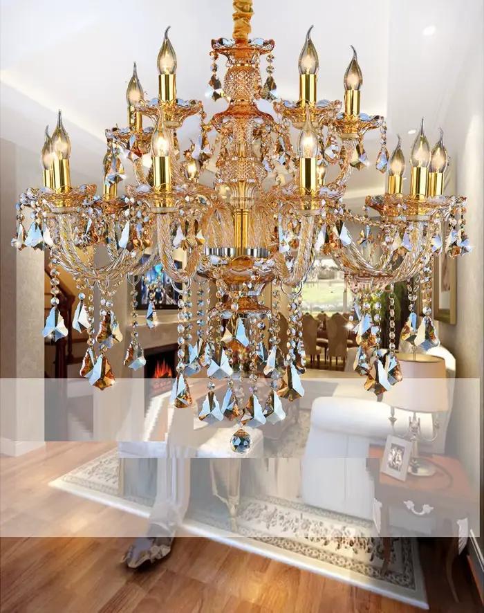 Lustre en cristal moderne style Tiffany pour salon décoration intérieure éclairage suspendu haute qualité occasions spéciales