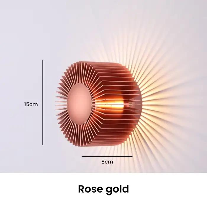 Petite Applique Murale en Aluminium au Design Moderne, Luminaire Décoratif d'Nik, Disponible en Noir