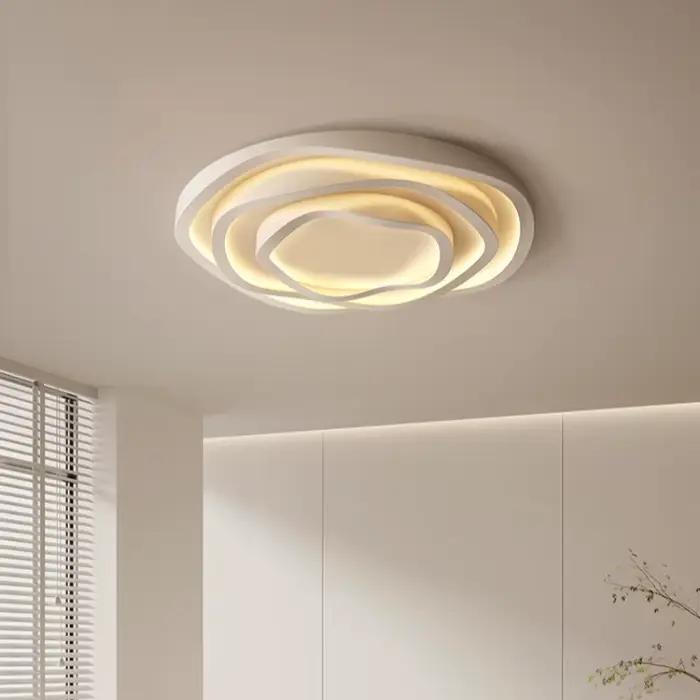 Plafonnier LED rond moderne pour salon chambre cuisine table à manger minimaliste décoration de maison lustre suspension luminaire zone éclairage 15-30 mètres carrés