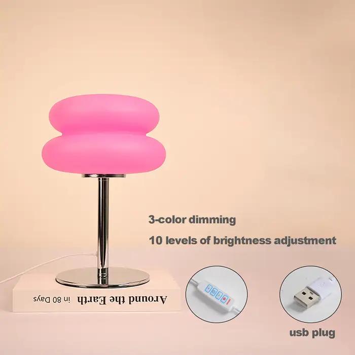 Lampe de table LED, 3 couleurs, intensité variable, commande filaire, lampe de chevet pour chambre à