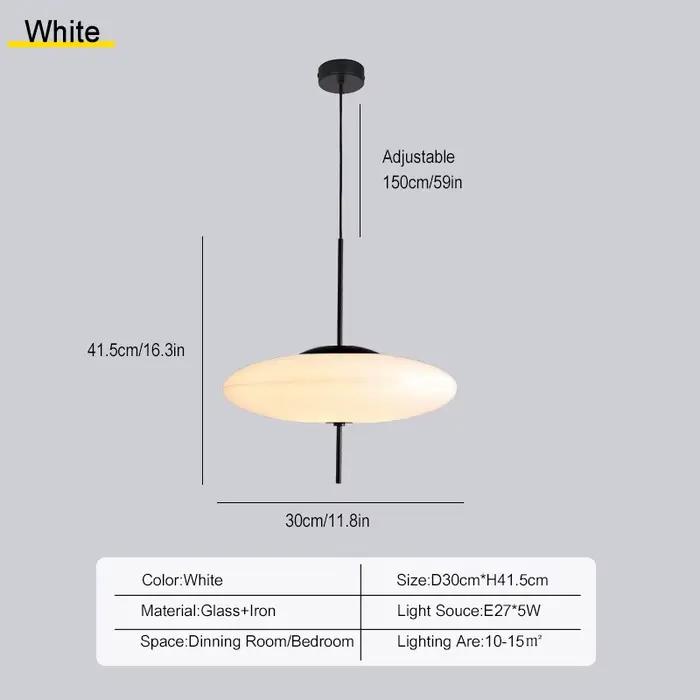 Lampe LED suspendue au design nordique, soucoupe volante, pour chambre à coucher, salon, Bar, café,