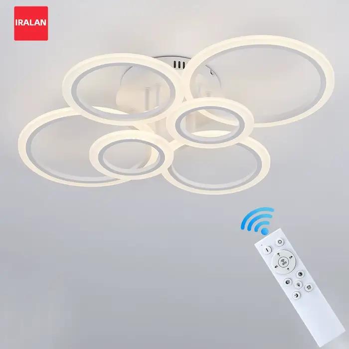 Lustre LED moderne IRALAN éclairage à la maison anneau plafonnier pour salon chambre éclairage lustre plafond suspension lampe occasions spéciales