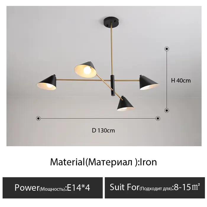Luminaire suspendu nordique, design créatif et artistique, pour salon, lustre de designer moderne et