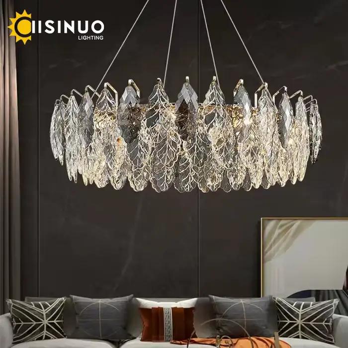 Plafonnier led rond gris fumé design moderne luxe luminaire decoratif intérieur ideal salon chambre a coucher occassions speciales