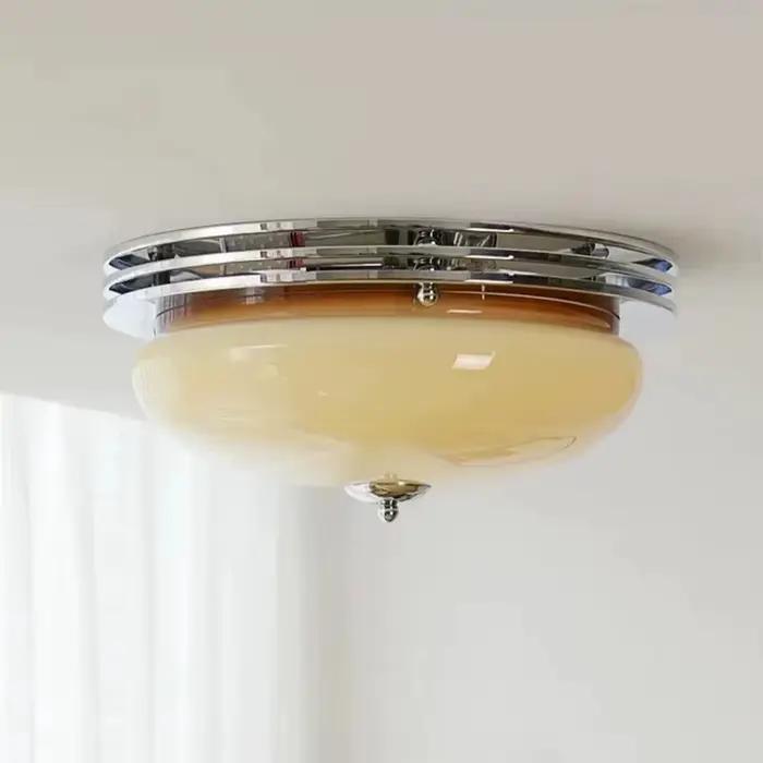 Lampes de plafond en verre Bauhaus style moderne français pour balcon chambre salon et autres pièces d'intérieur
