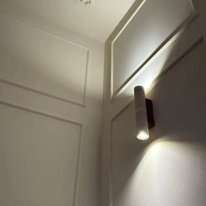 Applique murale en travertin moderne pour éclairage quotidien chambre à coucher salon entrée étude occasion spéciale