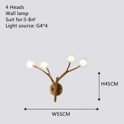 Moderne minimaliste branche d'arbre LED lustre hall d'hôtel café magasin de vêtements Restaurant sus
