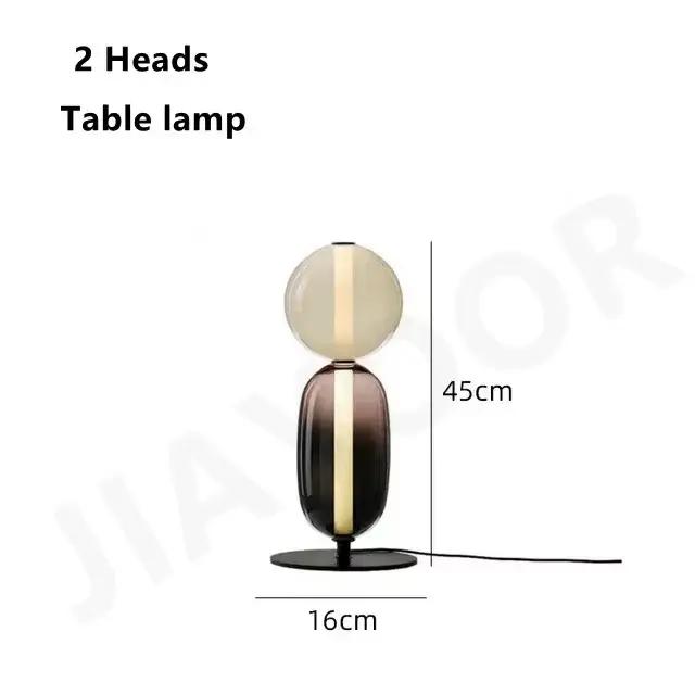 Lampadaire postmoderne en verre coloré, design minimaliste, éclairage LED pour salon, canapé, chevet