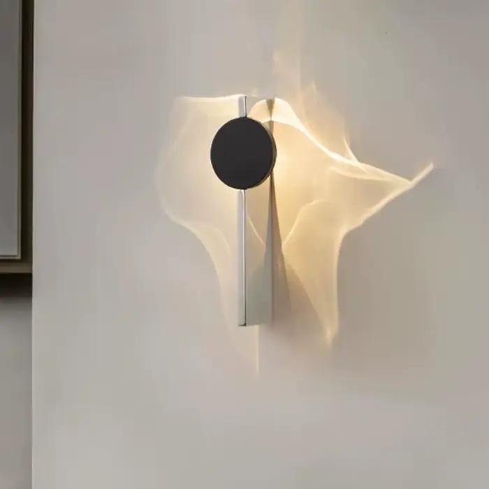 Applique murale LED moderne rotative en acier inoxydable pour chambre à coucher, salon, entrée et salle de bain occasions spéciales