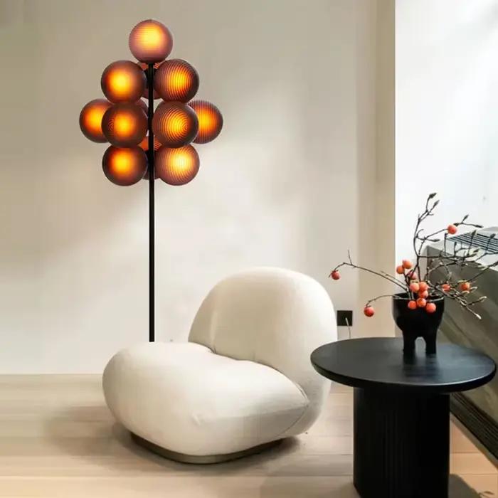 Lampe LED autoportante en verre de raisin design moderne luminaire décoratif pour salon chambre à coucher occasions spéciales
