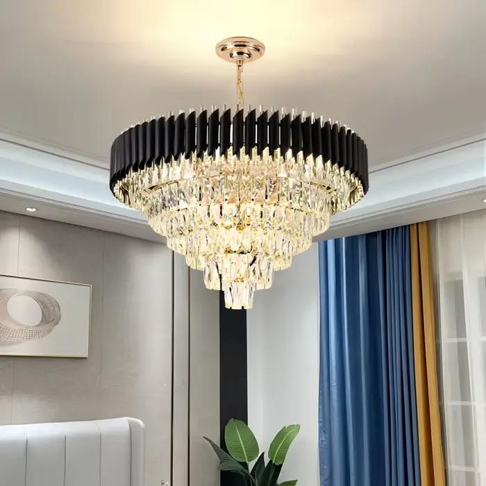 Lustre en cristal moderne pour salon chambre à coucher salle à manger restaurant lumineux élégant occaions spéciales